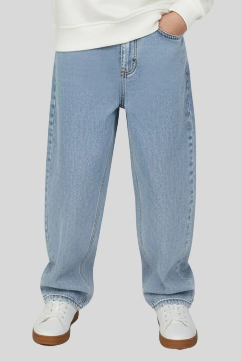 Waka Waka Kids Store Erkek Baggy Jean Geniş Paça Rahat Kesim Denim Pantolon