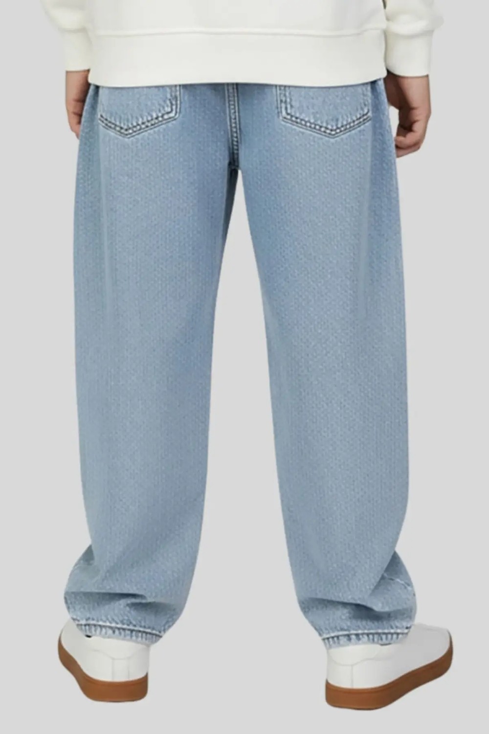 Waka Waka Kids Store Erkek Baggy Jean Geniş Paça Rahat Kesim Denim Pantolon görsel 2