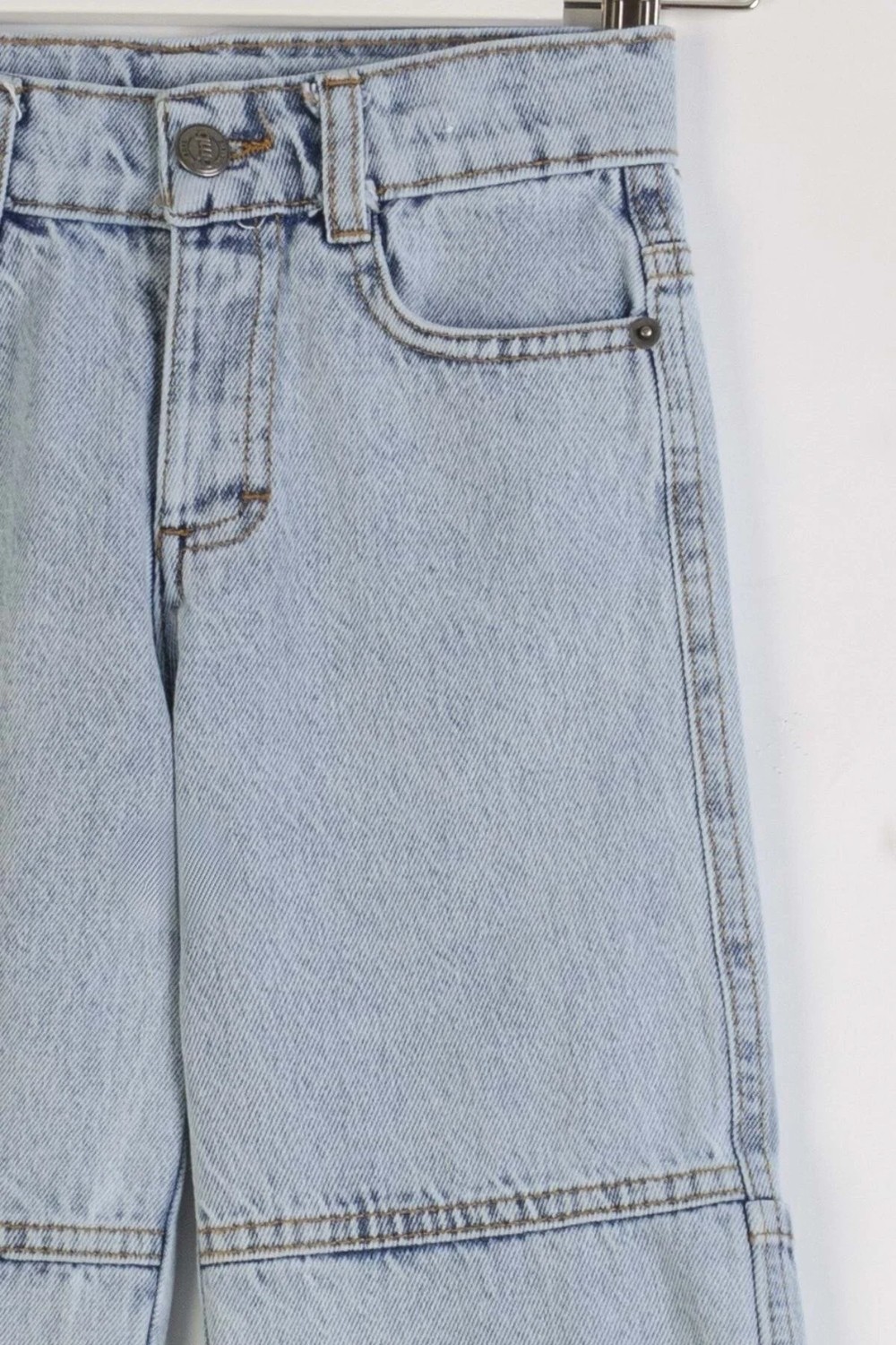 Waka Waka Kids Store Erkek Çocuk Açık Mavi Dikiş Detaylı Rahat Kalıp Jean Pantolon