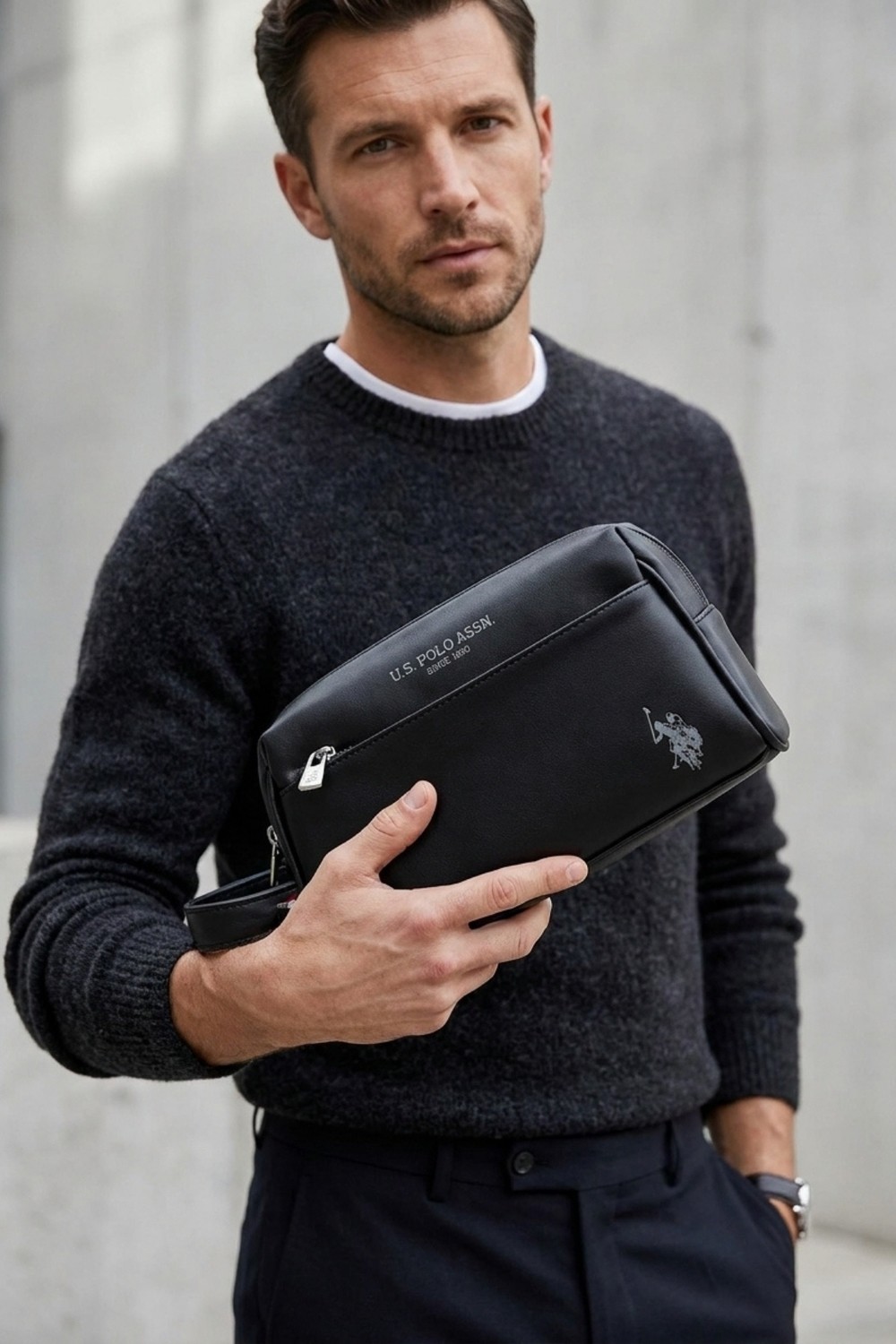 U.S. Polo Assn. 26046-26047 El Portföy El Çantası Clutch Çanta Traş Çantası