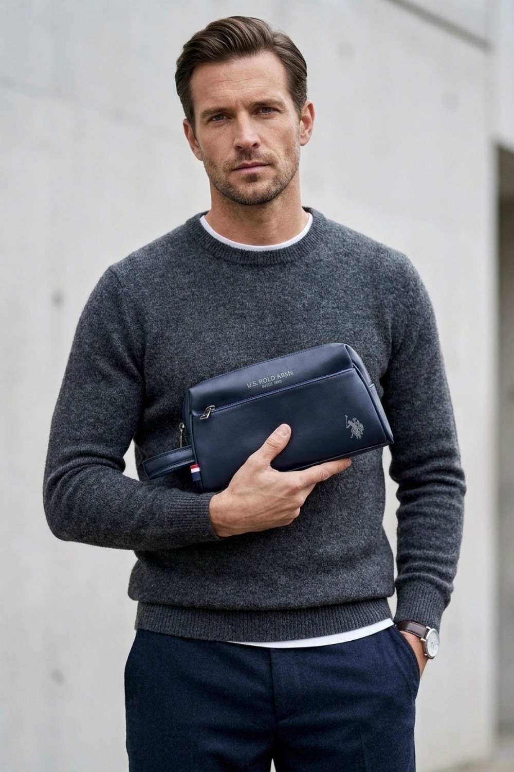 U.S. Polo Assn. 26046-26047 El Portföy El Çantası Clutch Çanta Traş Çantası görsel 7