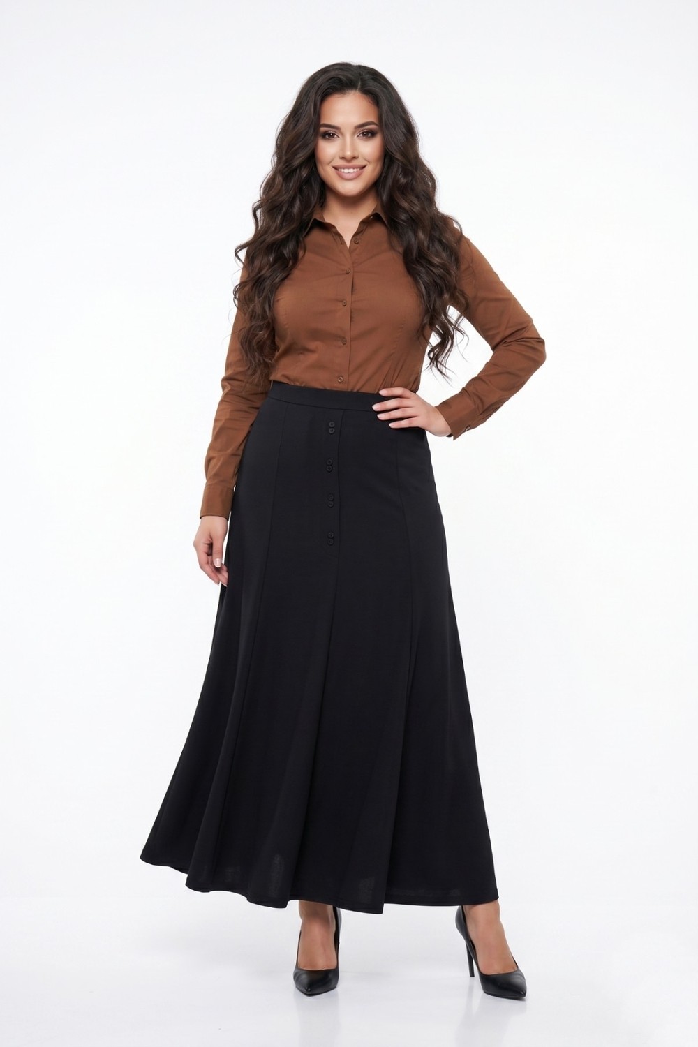 Nazal Kadın Kumaş Etek Lastikli Kemer Balık Model BGL-ST05512 görsel 5