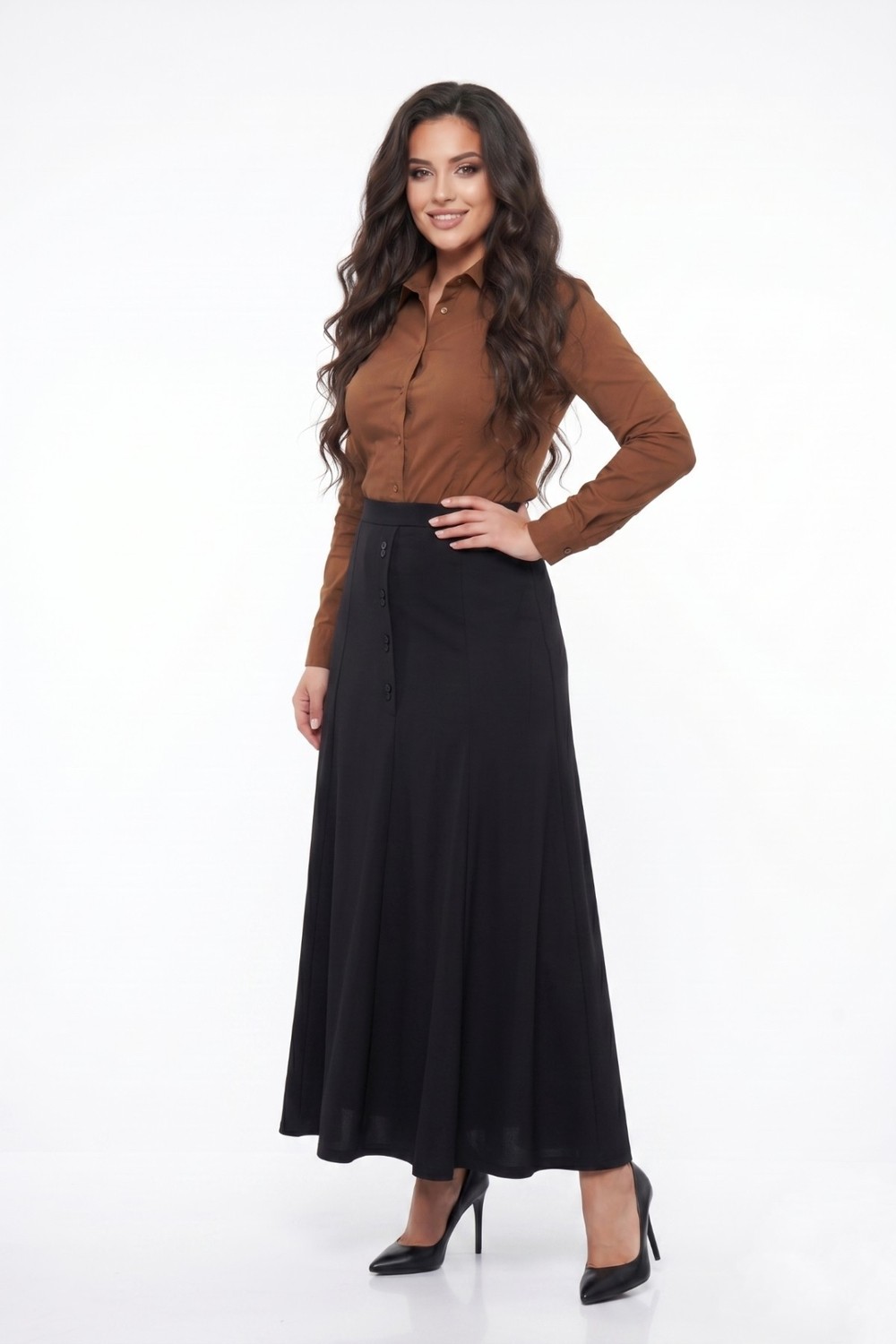 Nazal Kadın Kumaş Etek Lastikli Kemer Balık Model BGL-ST05512 görsel 6