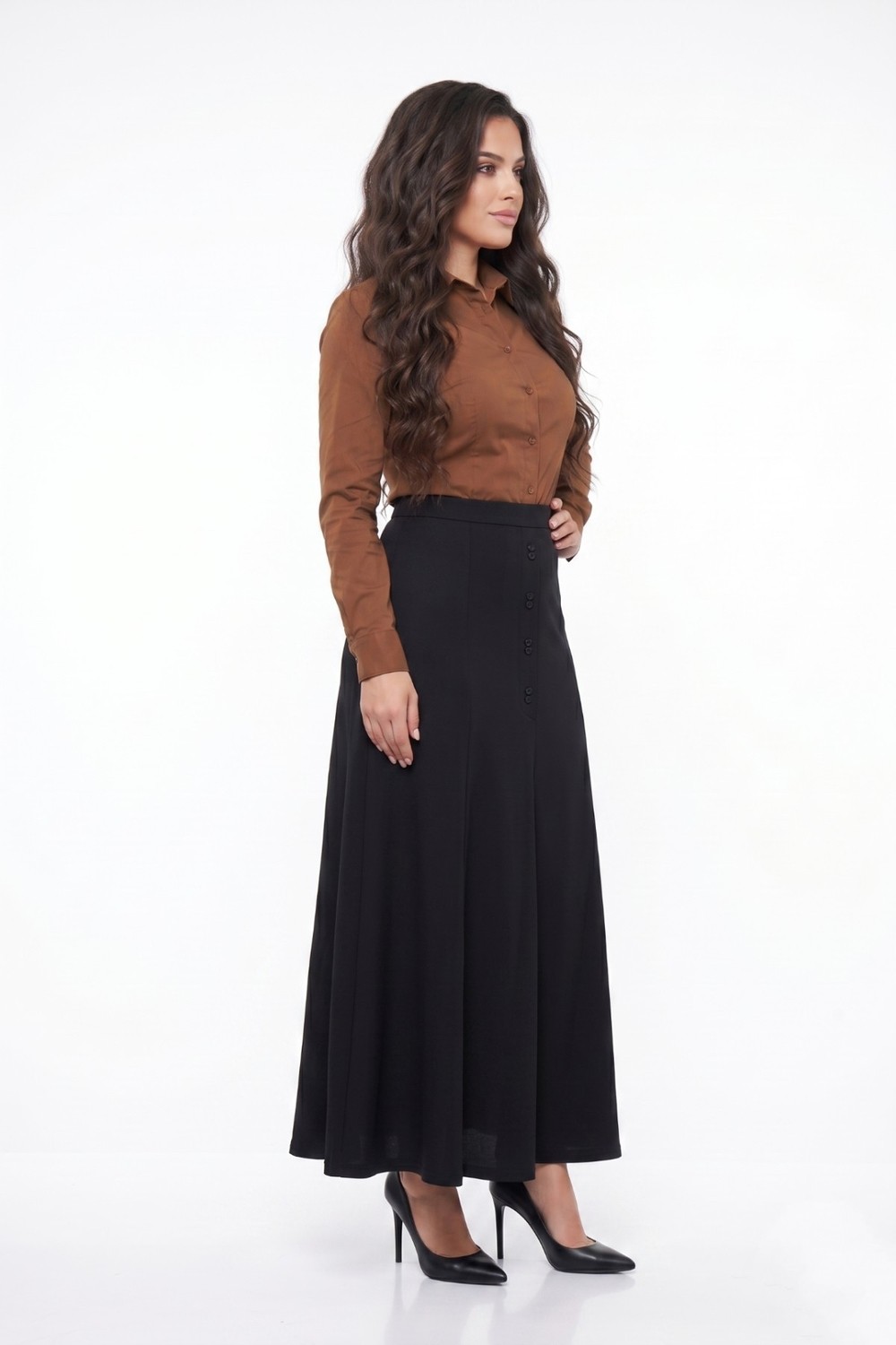 Nazal Kadın Kumaş Etek Lastikli Kemer Balık Model BGL-ST05512 görsel 7