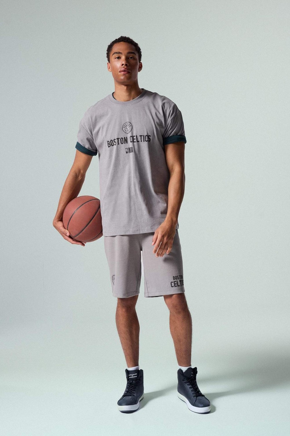 DeFacto NBA Boston Celtics Standart Fit Şort G0920AX26SM görsel 2