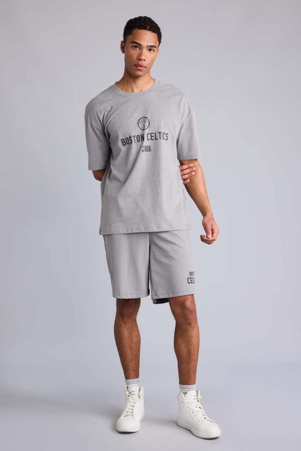 DeFacto NBA Boston Celtics Standart Fit Şort G0920AX26SM görsel 3