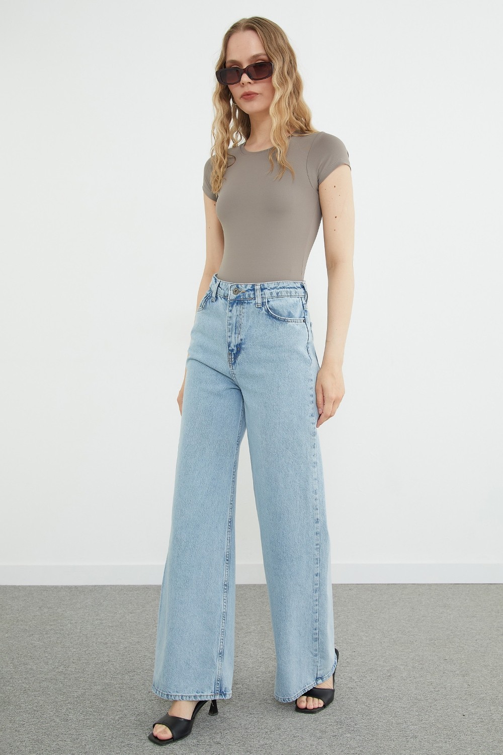 FullaModa Basic Bisiklet Yaka Çıtçıtlı Body görsel 8
