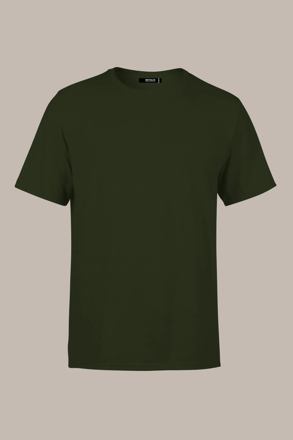Mmetalic Erkek Siyah T- Shirt Regular Fit Rahat Kesim Bisiklet Yaka Basic Tişört
