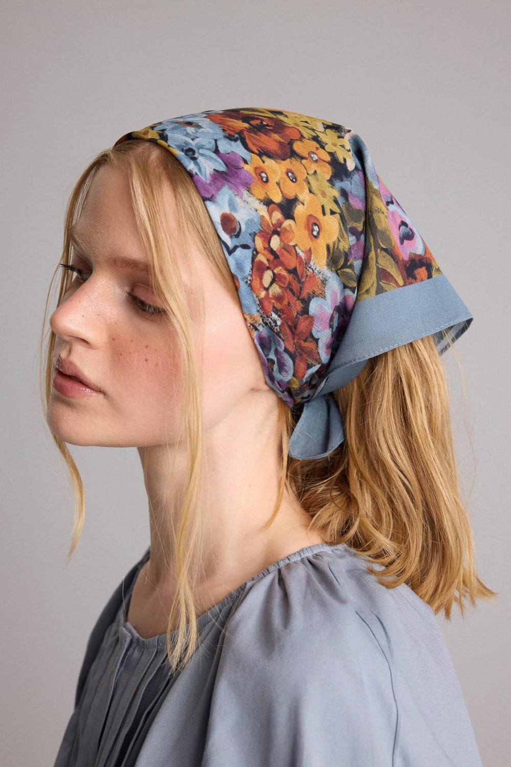 DeFacto Manuka x DeFacto Kadın Çiçekli Pamuklu Bandana H9064AX26SM