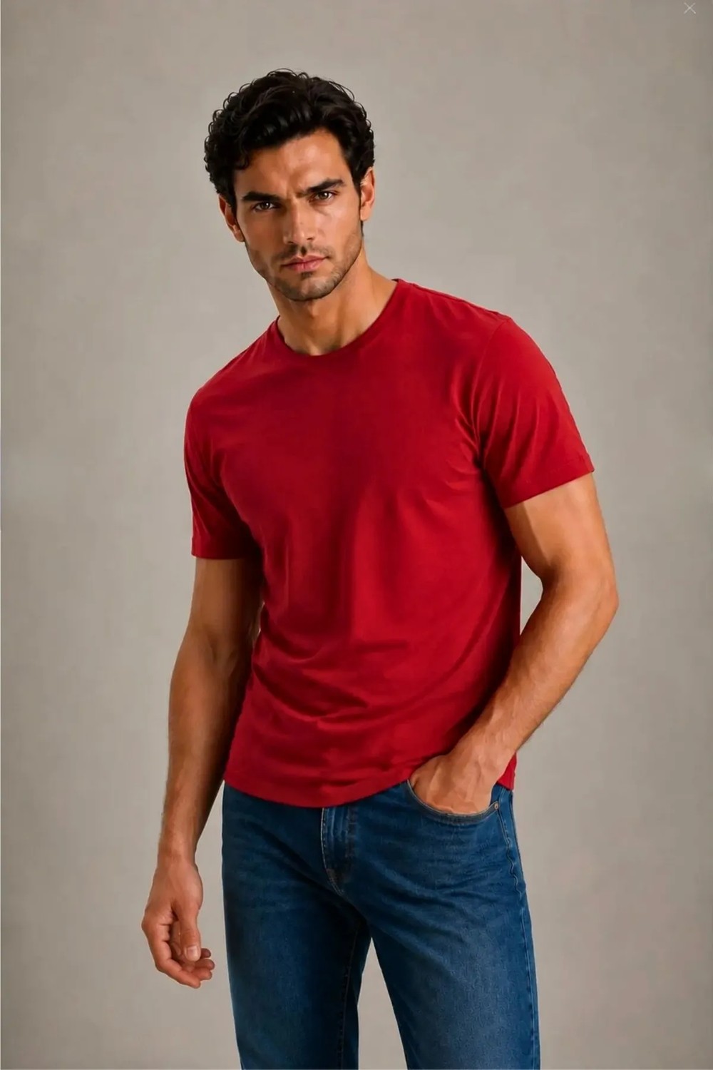 Guaraz Erkek Beyaz Slimfit Dar Kesim Bisiklet Yaka %100 Organik Pamuk Düz Basic Yazlık T-Shirt görsel 7