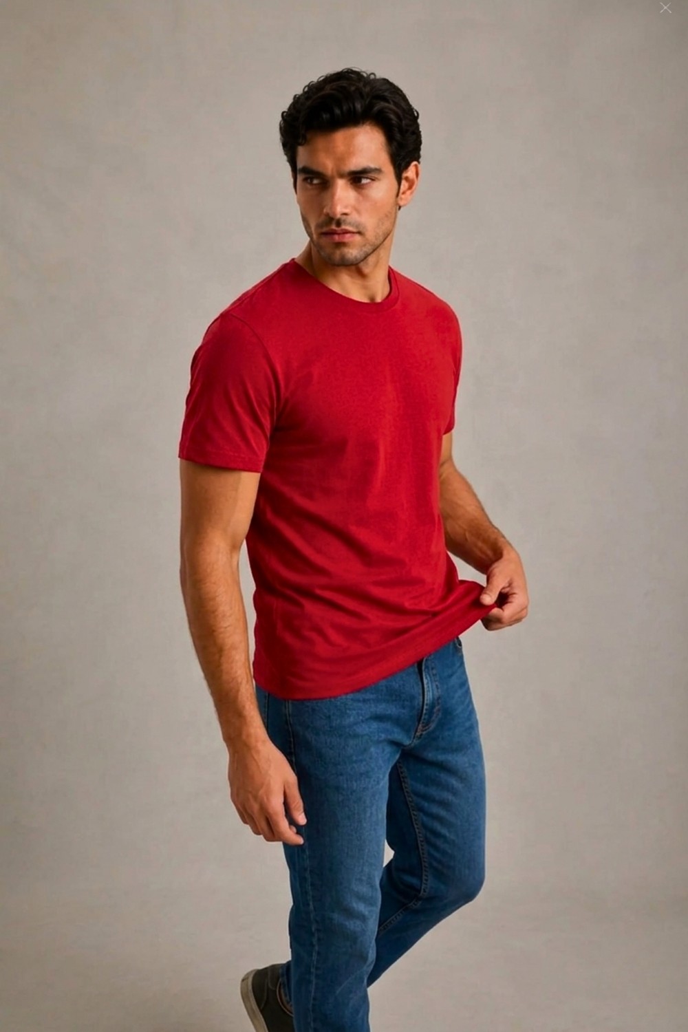 Guaraz Erkek Beyaz Slimfit Dar Kesim Bisiklet Yaka %100 Organik Pamuk Düz Basic Yazlık T-Shirt görsel 8