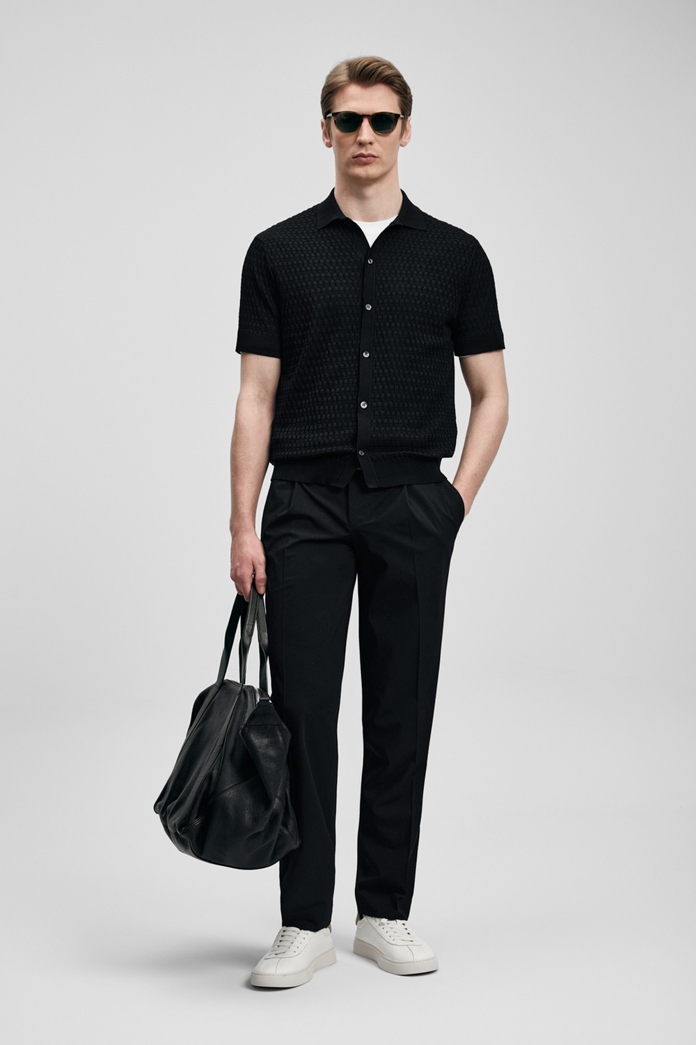 Lufian Nalon Smart Erkek Chino Pantolon Slim Fit Açık Gri