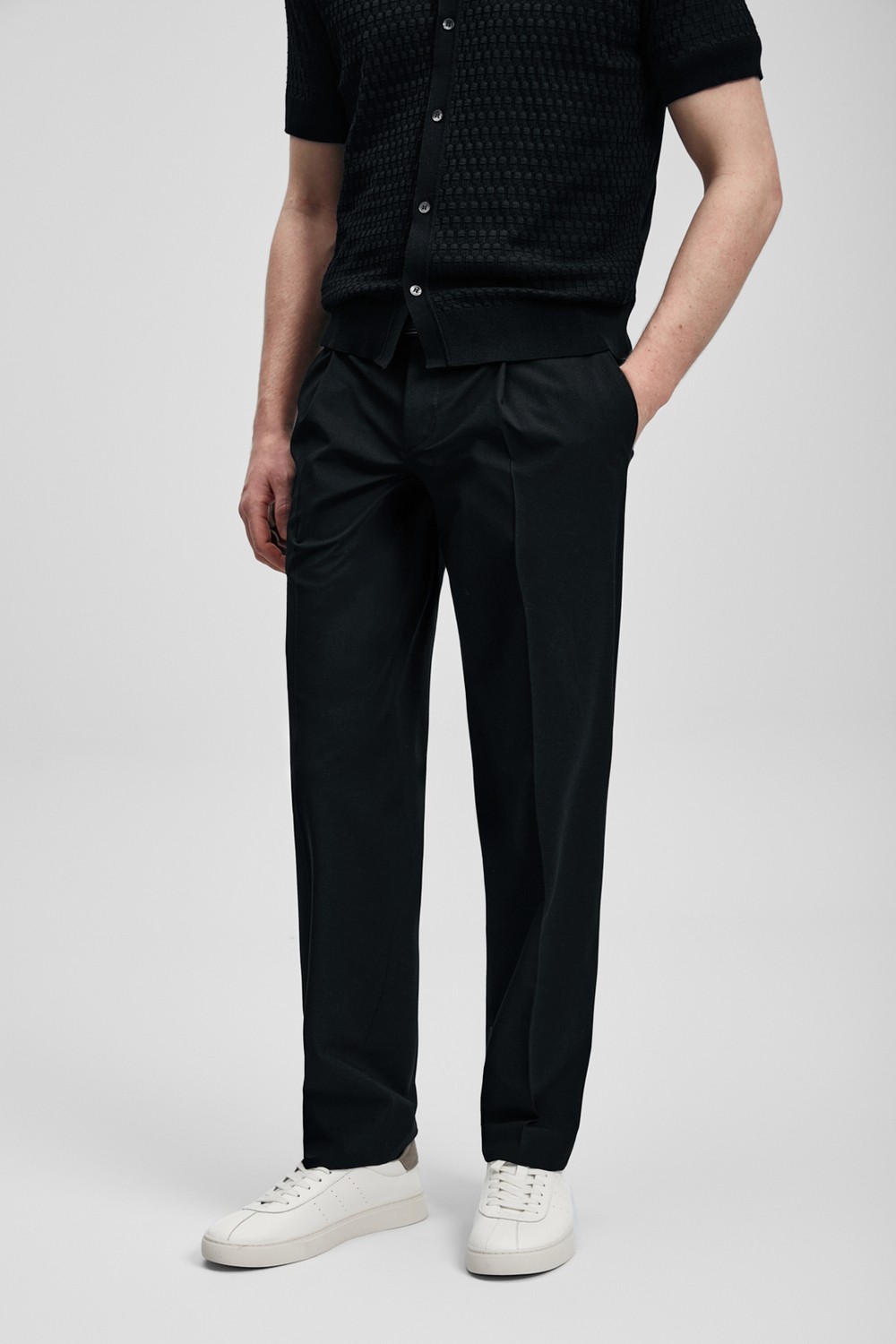 Lufian Nalon Smart Erkek Chino Pantolon Slim Fit Açık Gri görsel 8