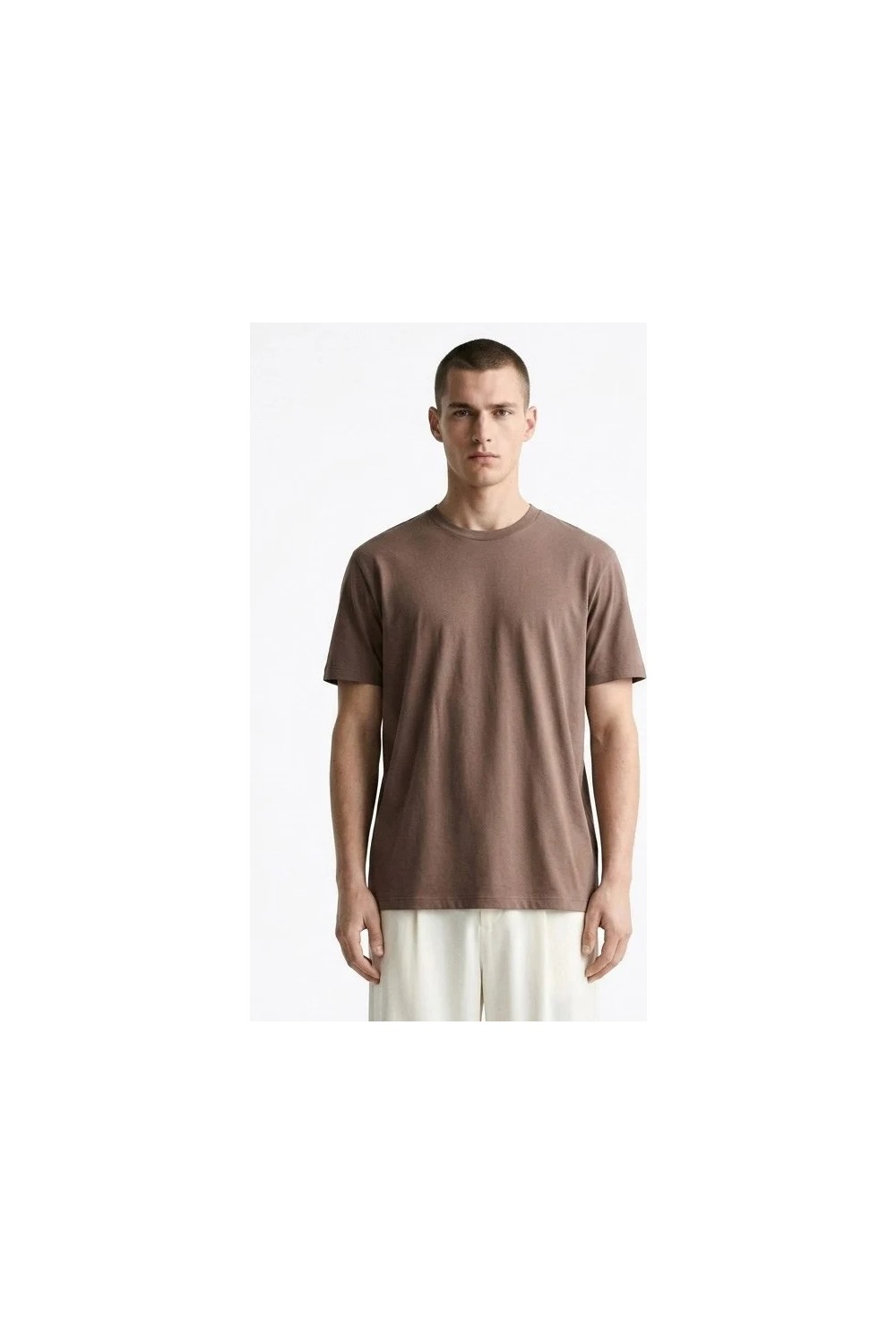 Madmext Siyah Regular Fit Basic Erkek Tişört 6131 görsel 8
