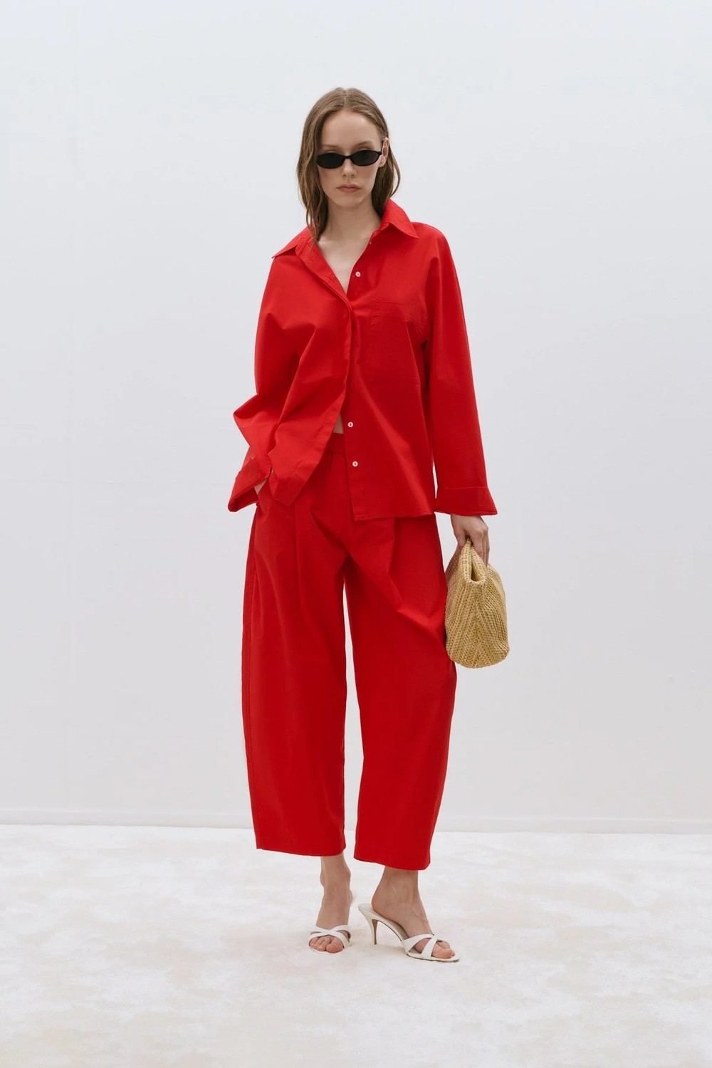 Suud Collection Bej Hasır El Çantası görsel 6