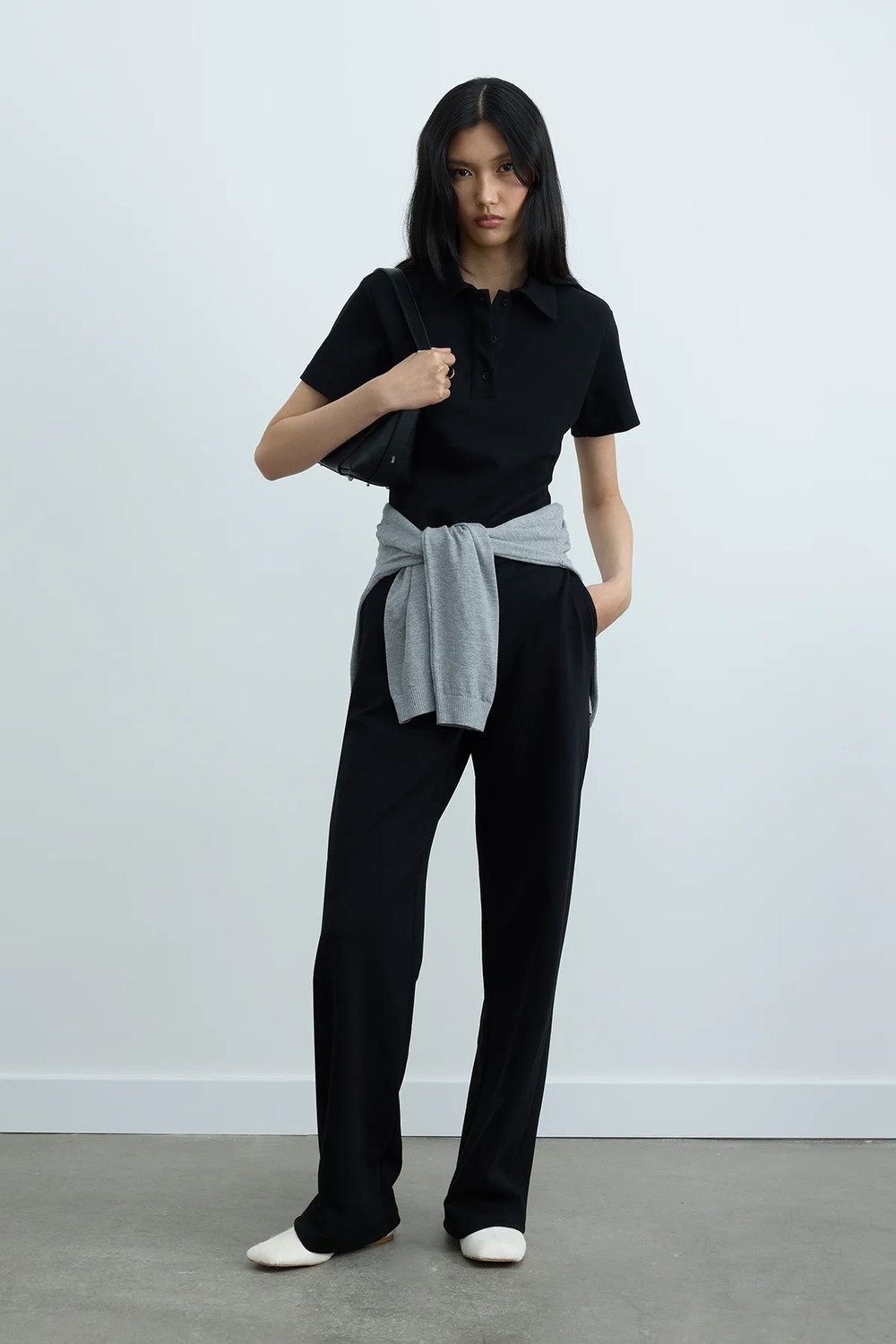 Suud Collection Kırmızı Jane Polo Yaka Tişört görsel 6