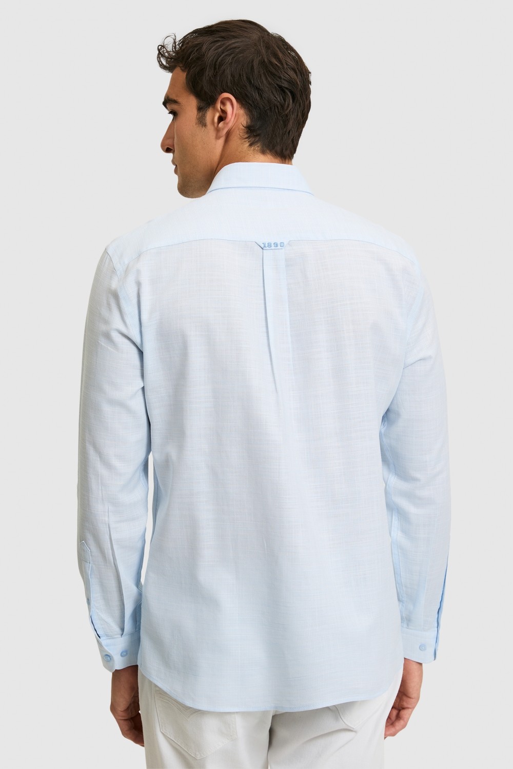U.S. Polo Assn. Erkek Açık Mavi Uzun Kollu Gömlek 50324718-VR003 görsel 5