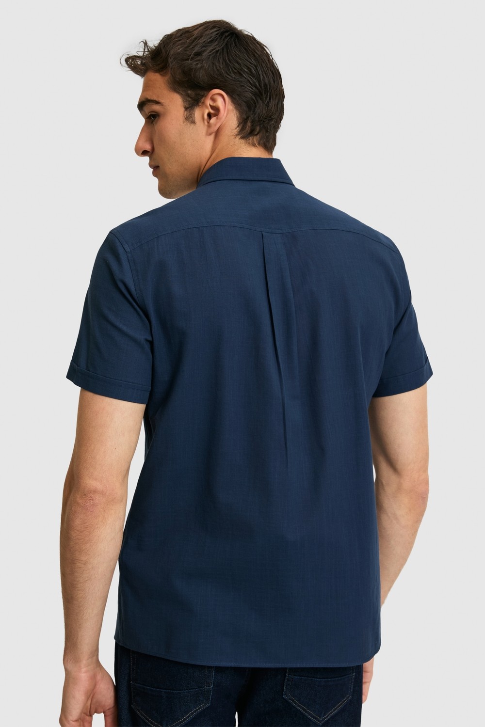 U.S. Polo Assn. Erkek Vişne Kısa Kollu Gömlek 50324727-VR223 görsel 5