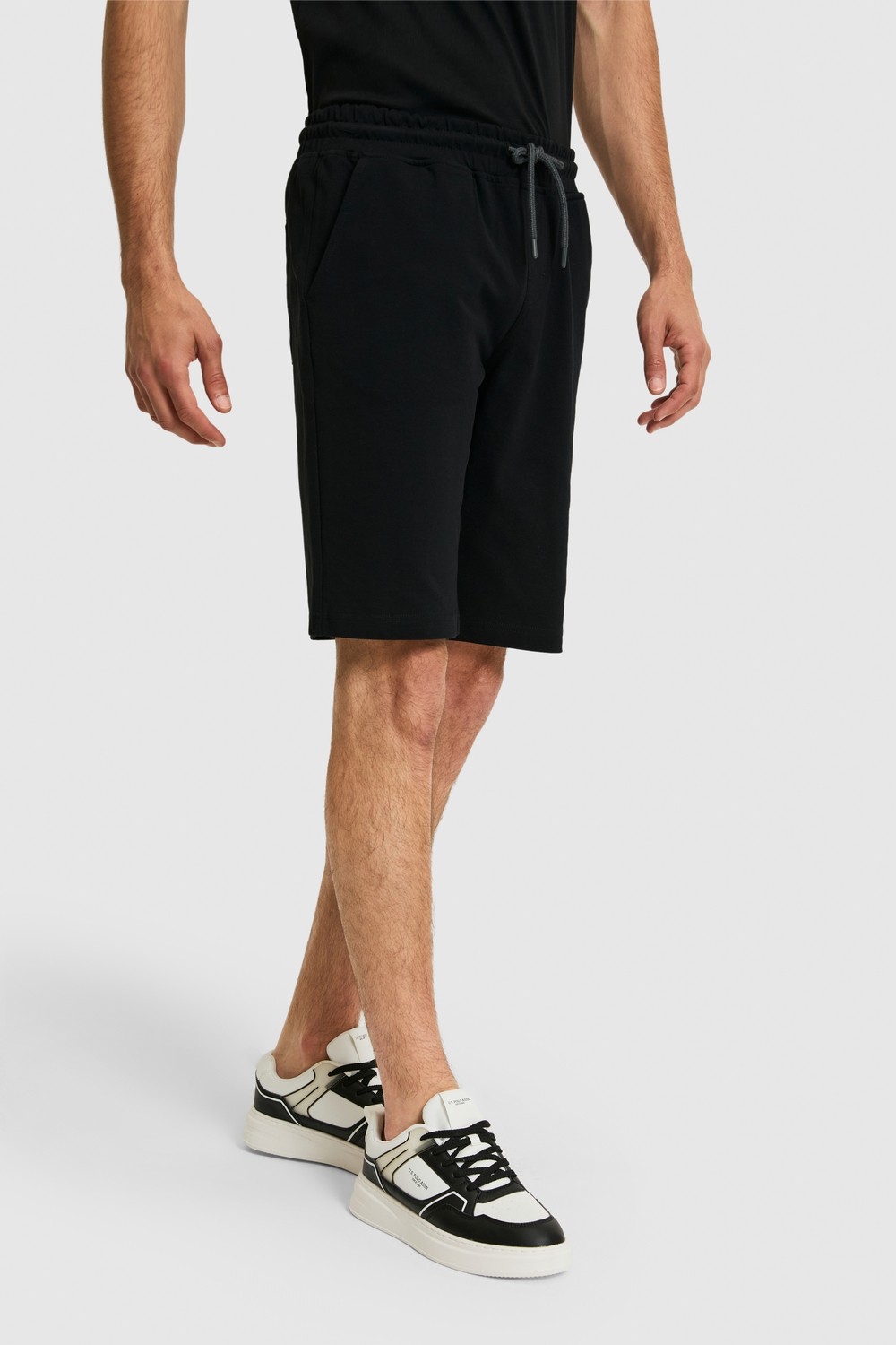 U.S. Polo Assn. Erkek Siyah Örme Şort 50322604-VR046 görsel 8