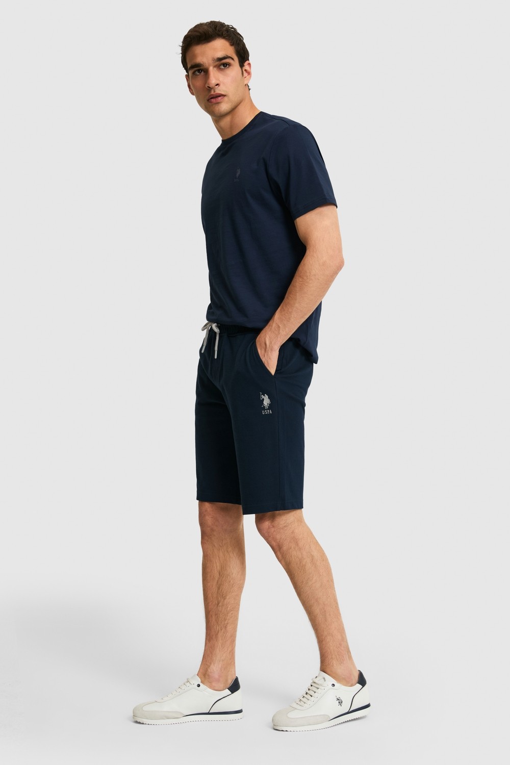 U.S. Polo Assn. Erkek Siyah Örme Şort 50322604-VR046 görsel 3
