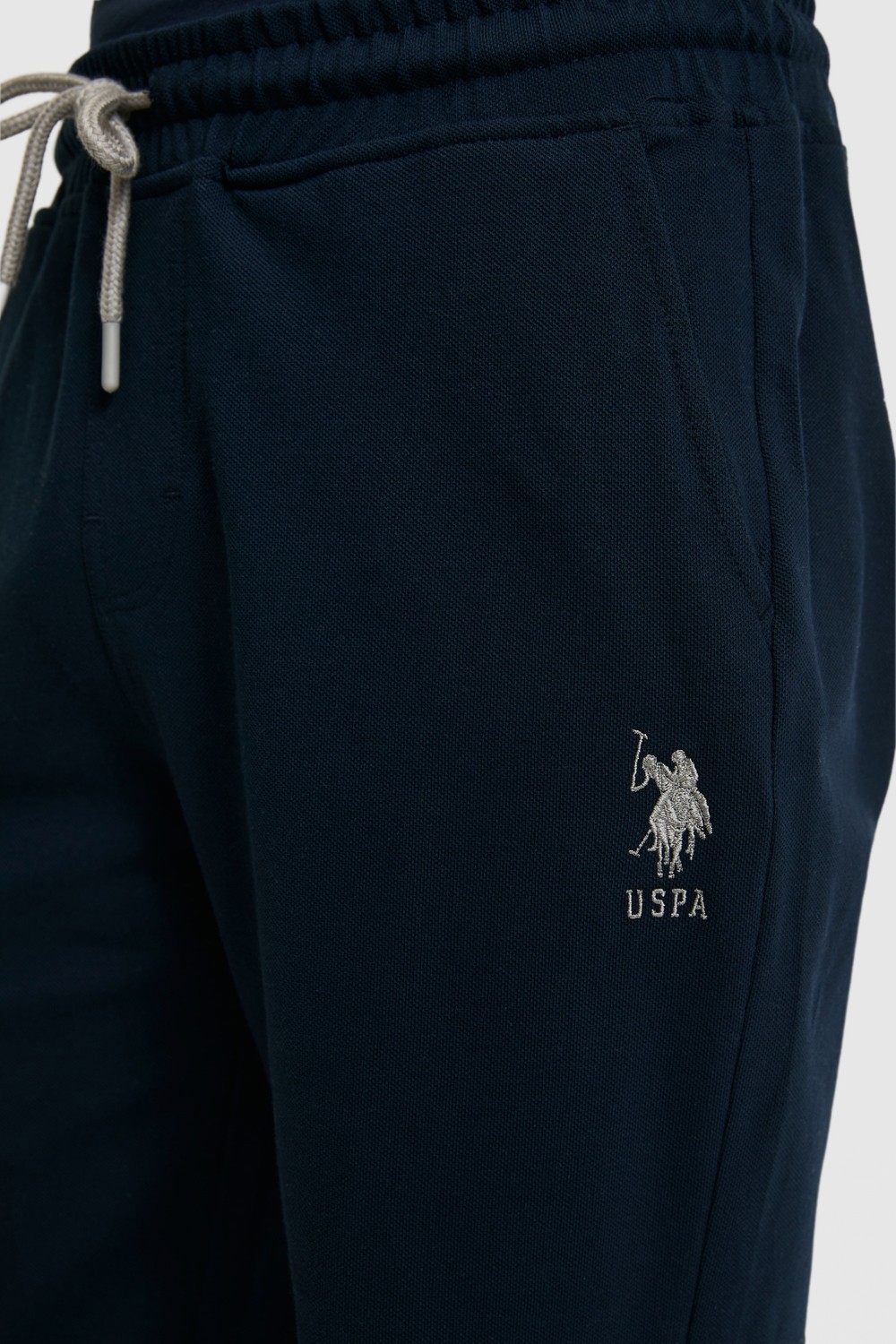 U.S. Polo Assn. Erkek Siyah Örme Şort 50322604-VR046 görsel 6
