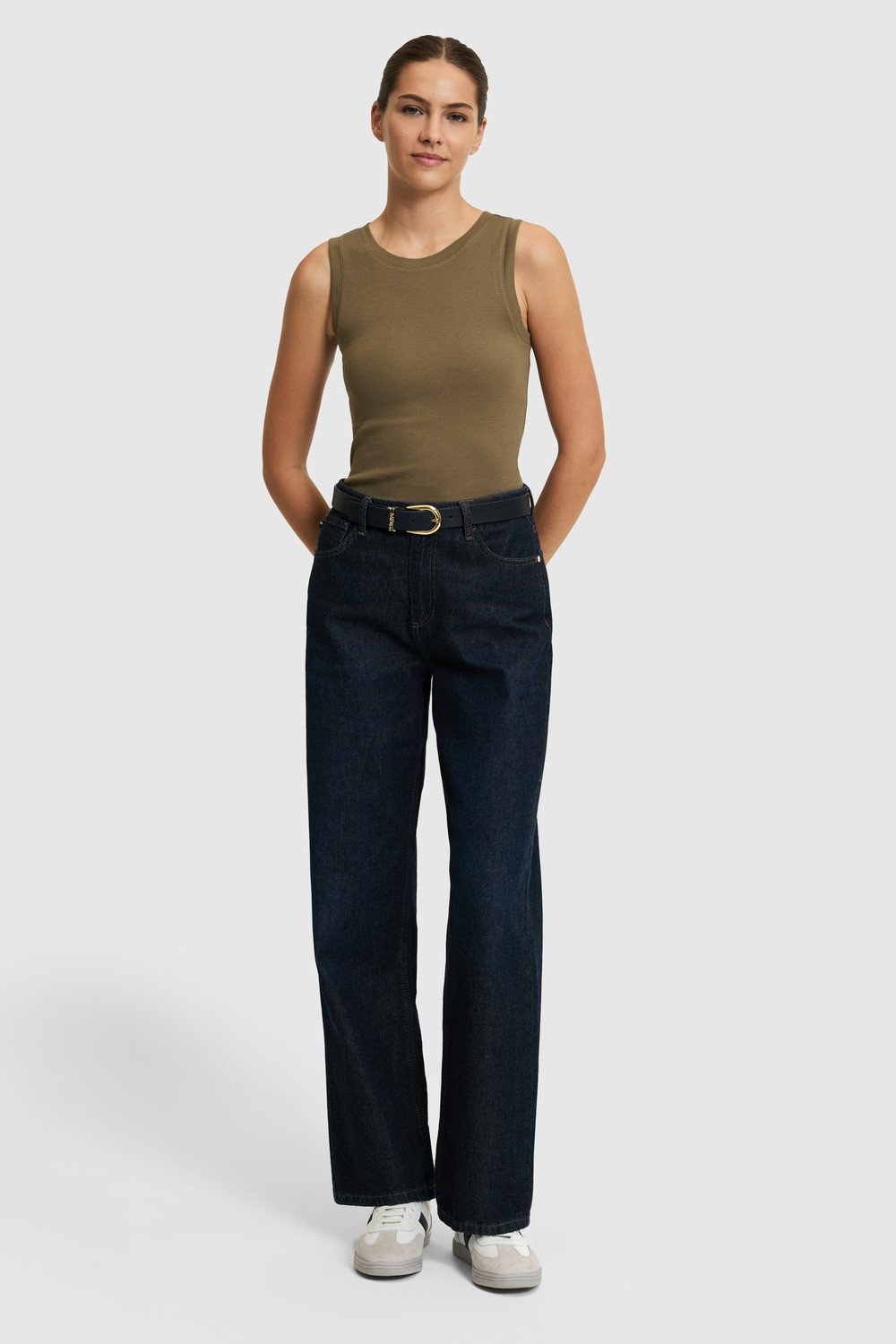 U.S. Polo Assn. Kadın Siyah Bisiklet Yaka Basic Tişört 50323534-VR046 görsel 4