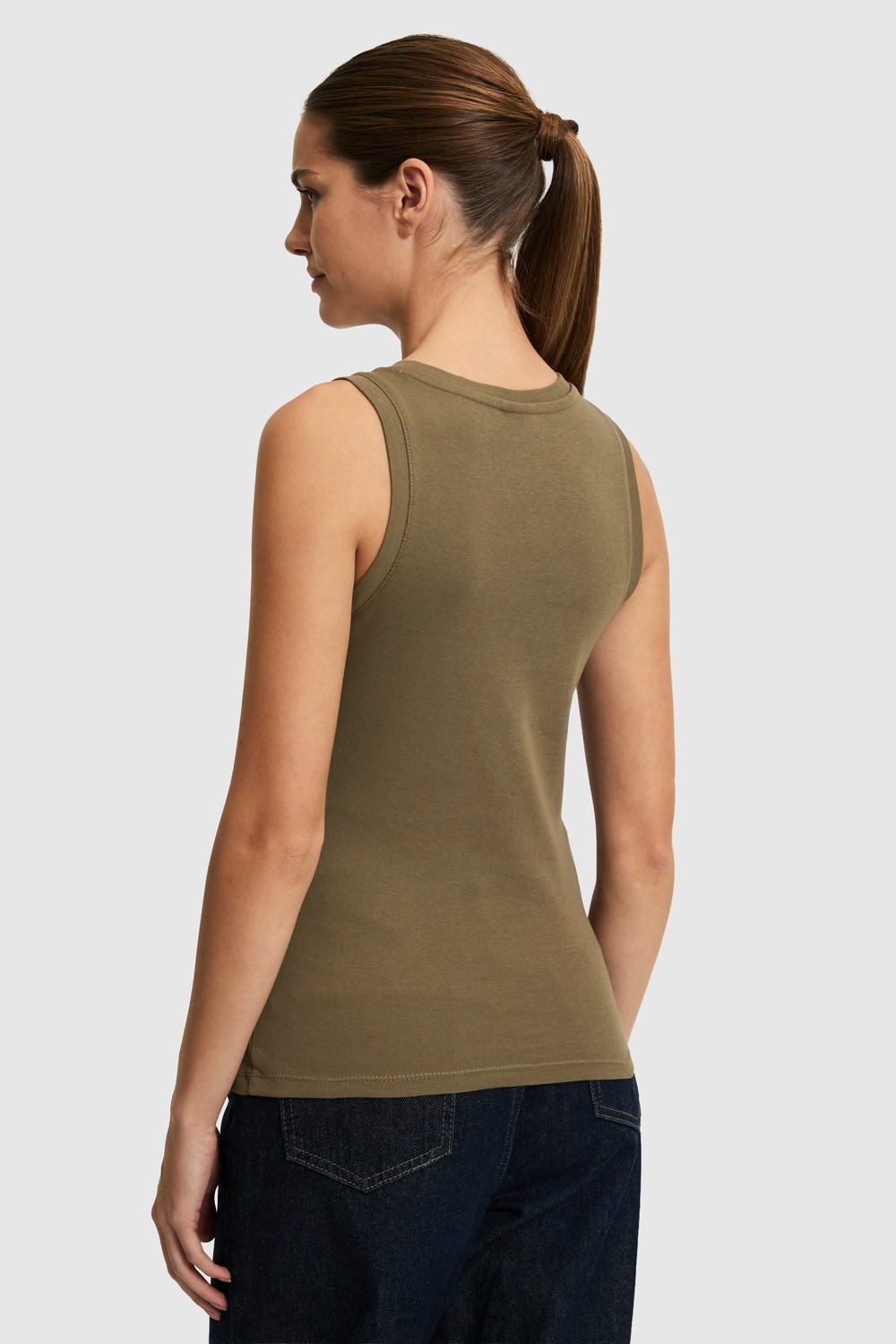 U.S. Polo Assn. Kadın Siyah Bisiklet Yaka Basic Tişört 50323534-VR046 görsel 5