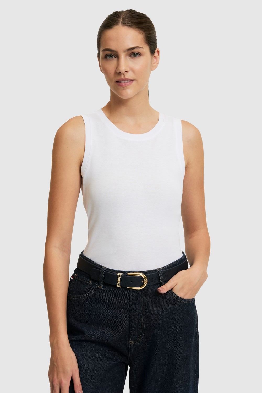 U.S. Polo Assn. Kadın Siyah Bisiklet Yaka Basic Tişört 50323534-VR046