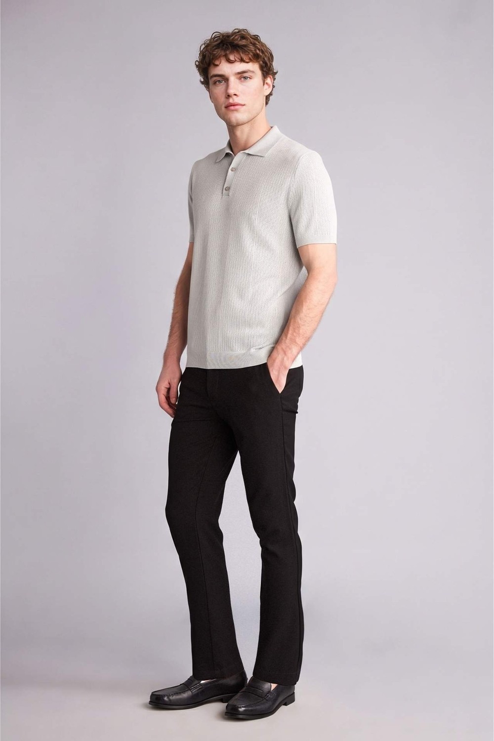 DeFacto Tailored Fit Düz Paça Pantolon B8577AX26SP görsel 3