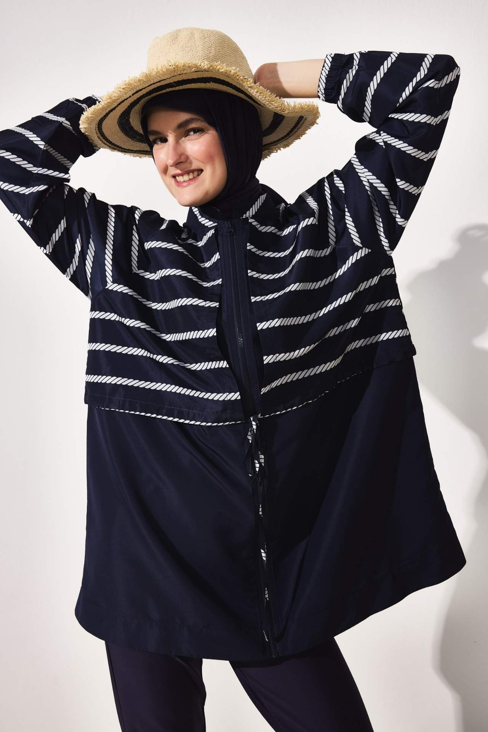 DeFacto Regular Fit Çiçekli 4'lü Burkini Mayo G7443AX26HS görsel 4