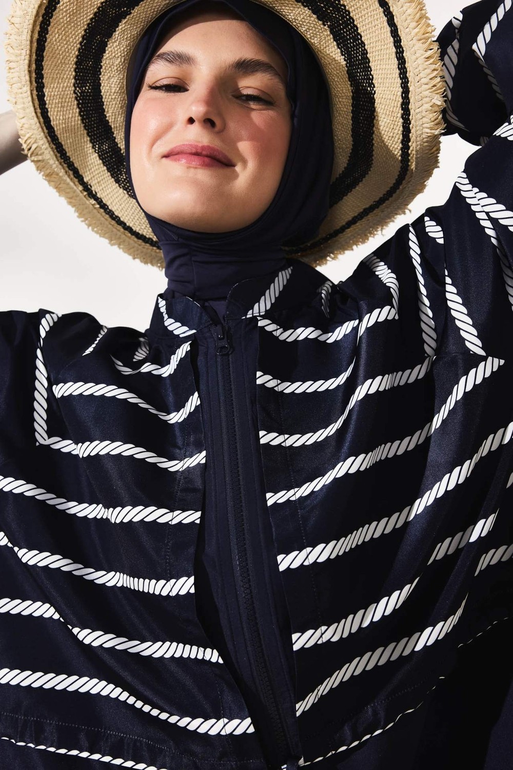 DeFacto Regular Fit Çiçekli 4'lü Burkini Mayo G7443AX26HS görsel 5