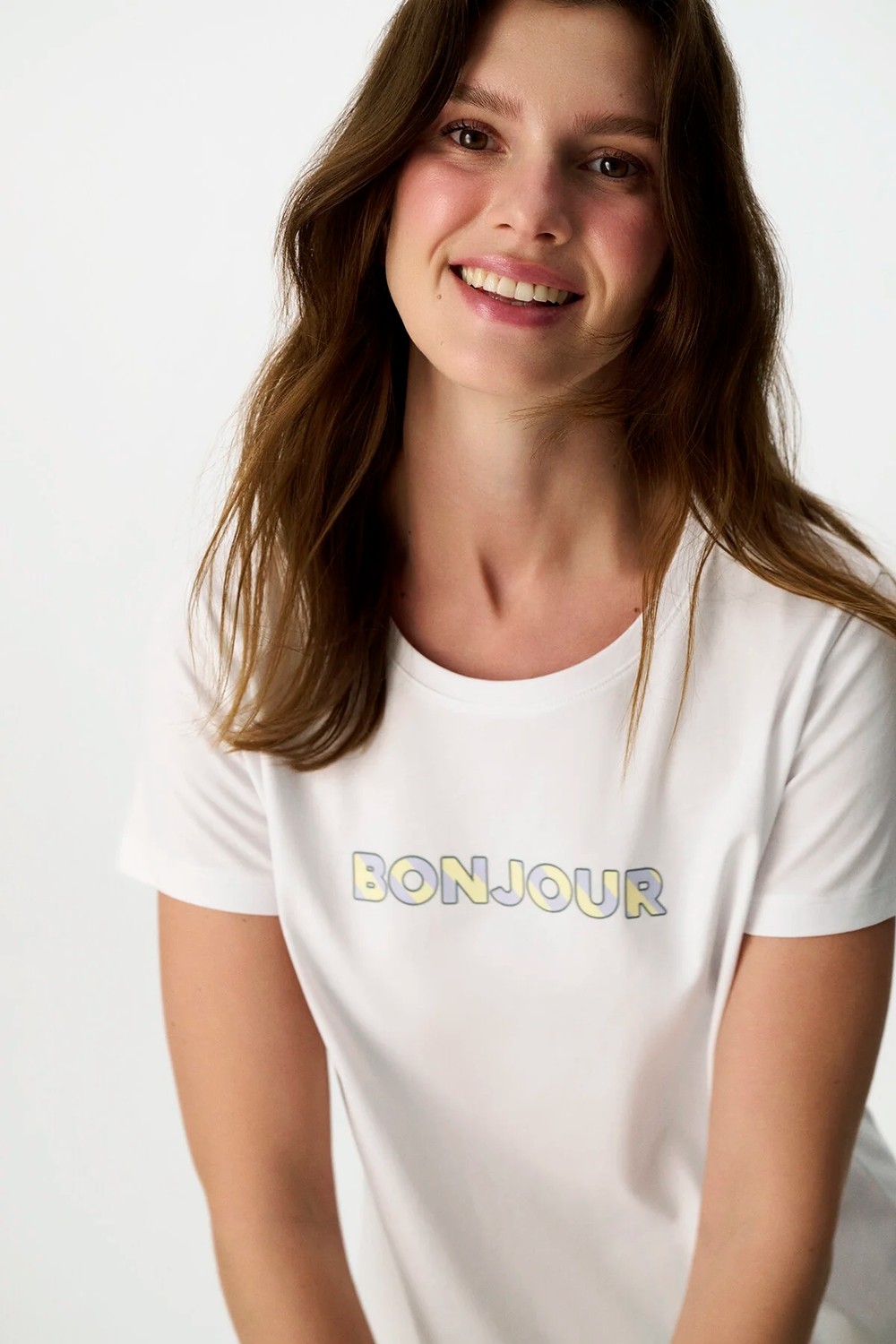 Penti Ent Bonjour Kapri Çizgili Kısa Kollu Pijama Takımı görsel 4