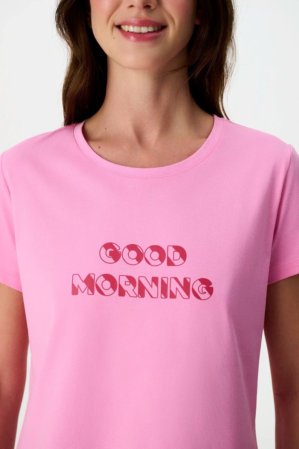 Penti Pembe Ent Morning Kapri Çizgili Kısa Kollu Pijama Takımı görsel 3