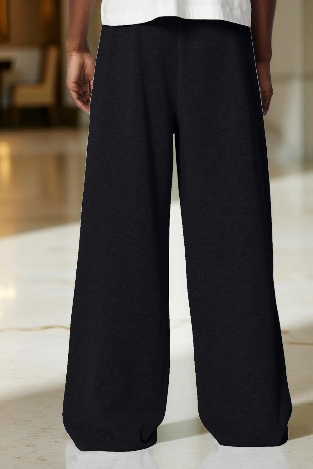BSBSPOR Erkek Kadın Baggy Bol Kesim Eşofman Altı Jogger Paça Siyah Gri Füme Oversize