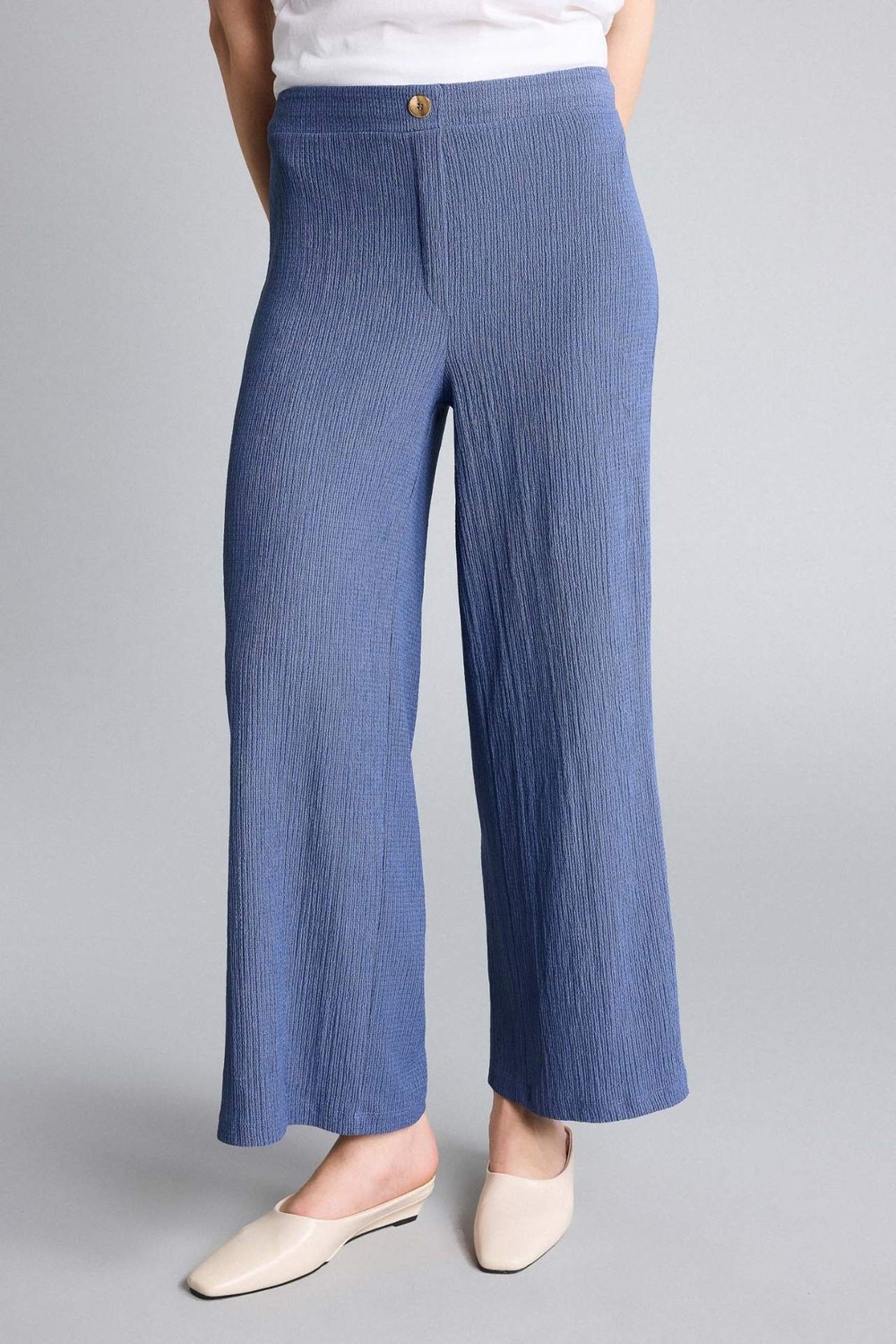 DeFacto Culotte Düz Paça Kırışık Dokulu Pantolon H8605AX26HS görsel 4