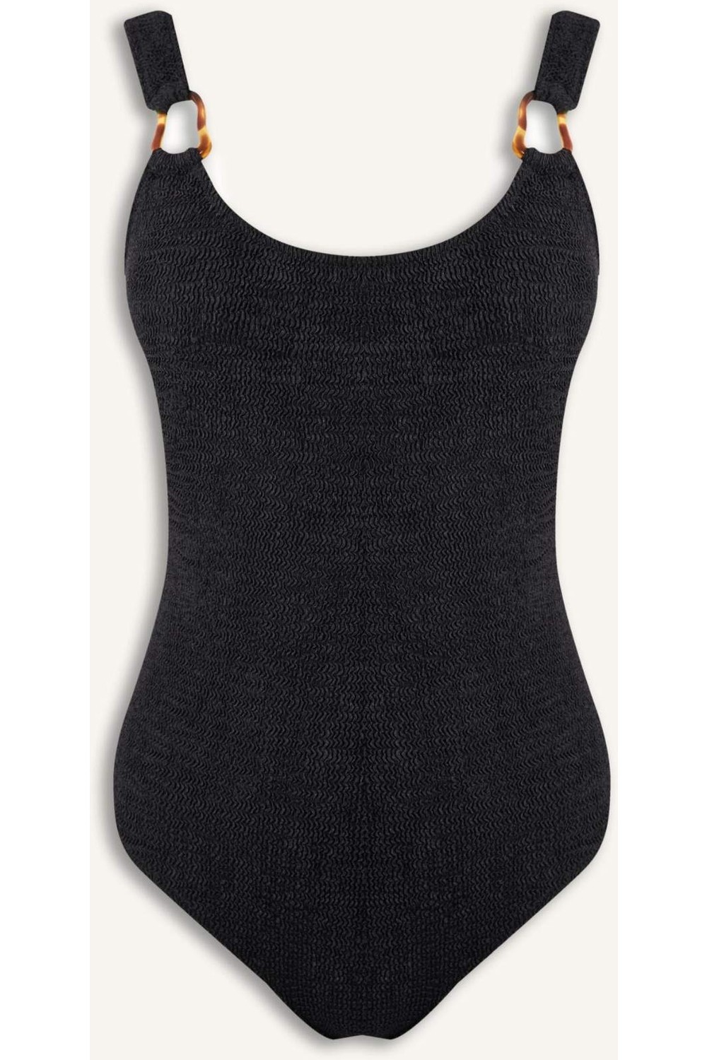 DeFacto Regular Fit Kırışık Dokulu Kahverengi Mayo T8005AZ26SM görsel 5