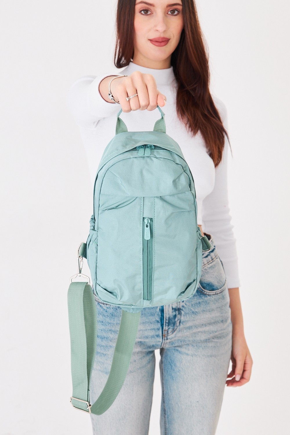Superbag Su Itici Kumaş Çapraz Askılı Omuz ve Bel Çantası Unisex Günlük Kullanım Çanta SPR-6590