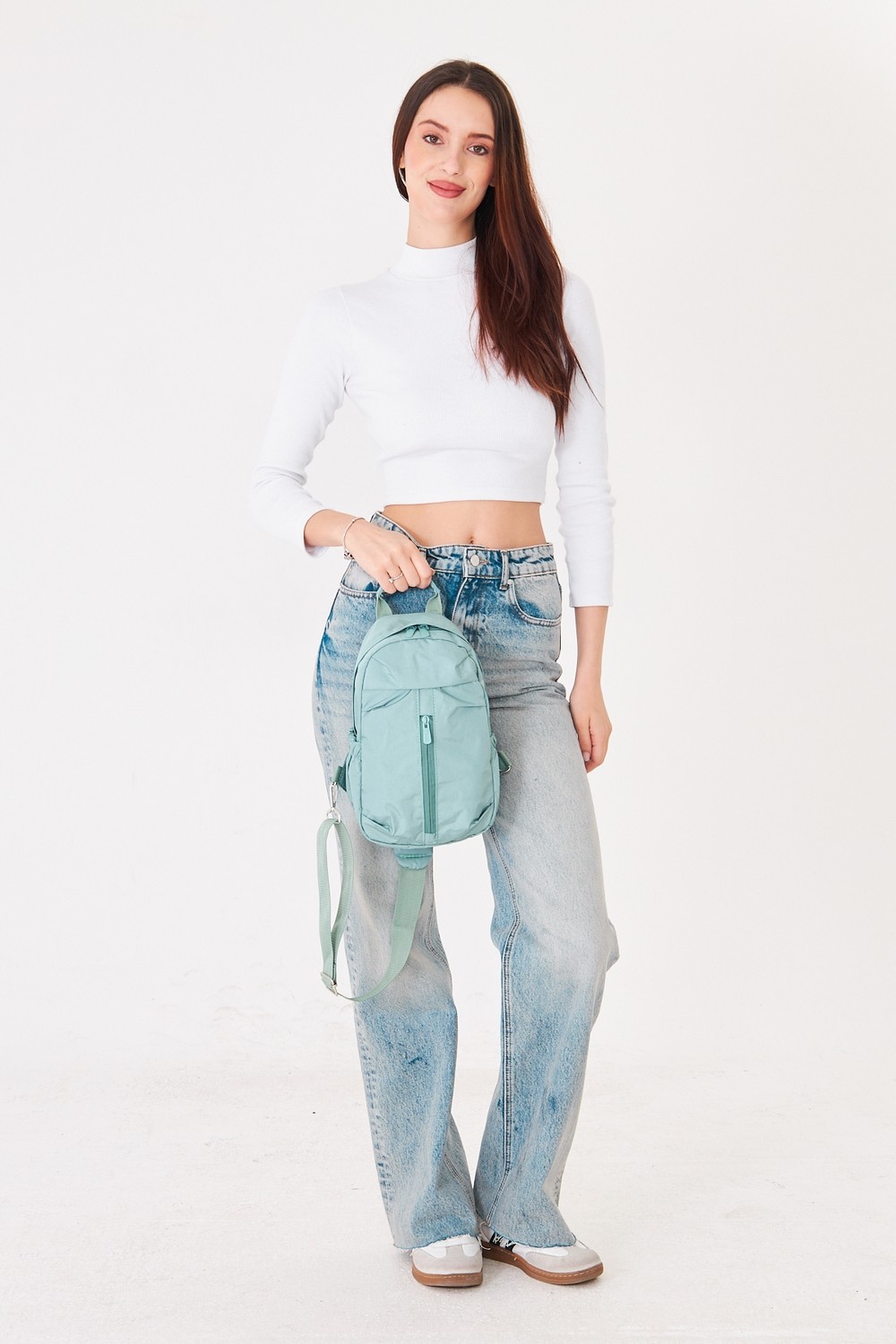 Superbag Su Itici Kumaş Çapraz Askılı Omuz ve Bel Çantası Unisex Günlük Kullanım Çanta SPR-6590 görsel 3