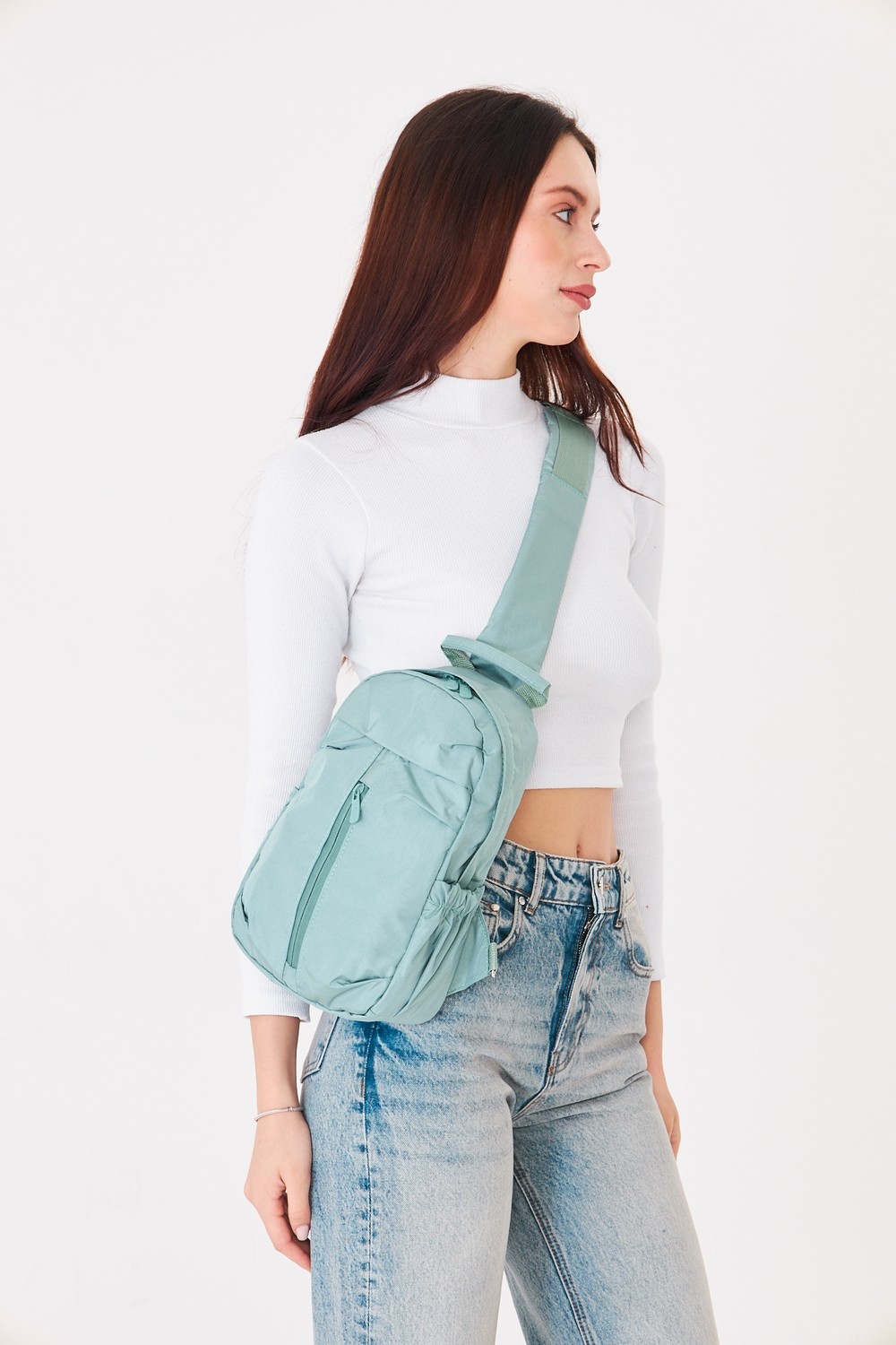 Superbag Su Itici Kumaş Çapraz Askılı Omuz ve Bel Çantası Unisex Günlük Kullanım Çanta SPR-6590 görsel 4