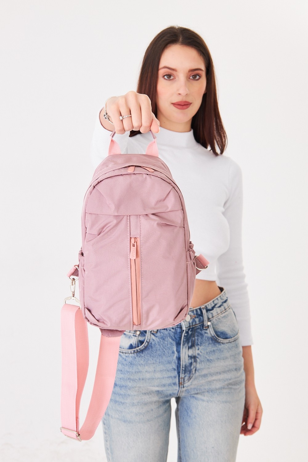 Superbag Su Itici Kumaş Çapraz Askılı Omuz ve Bel Çantası Unisex Günlük Kullanım Çanta SPR-6590