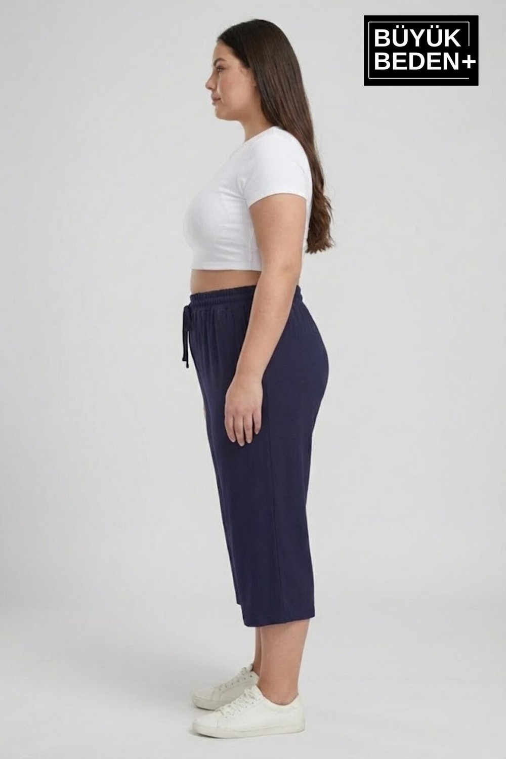 Superlife Kadın Büyük Beden 3’lü Kapri Şort Seti 3xl-6xl SPR26BSRK591+3 görsel 5