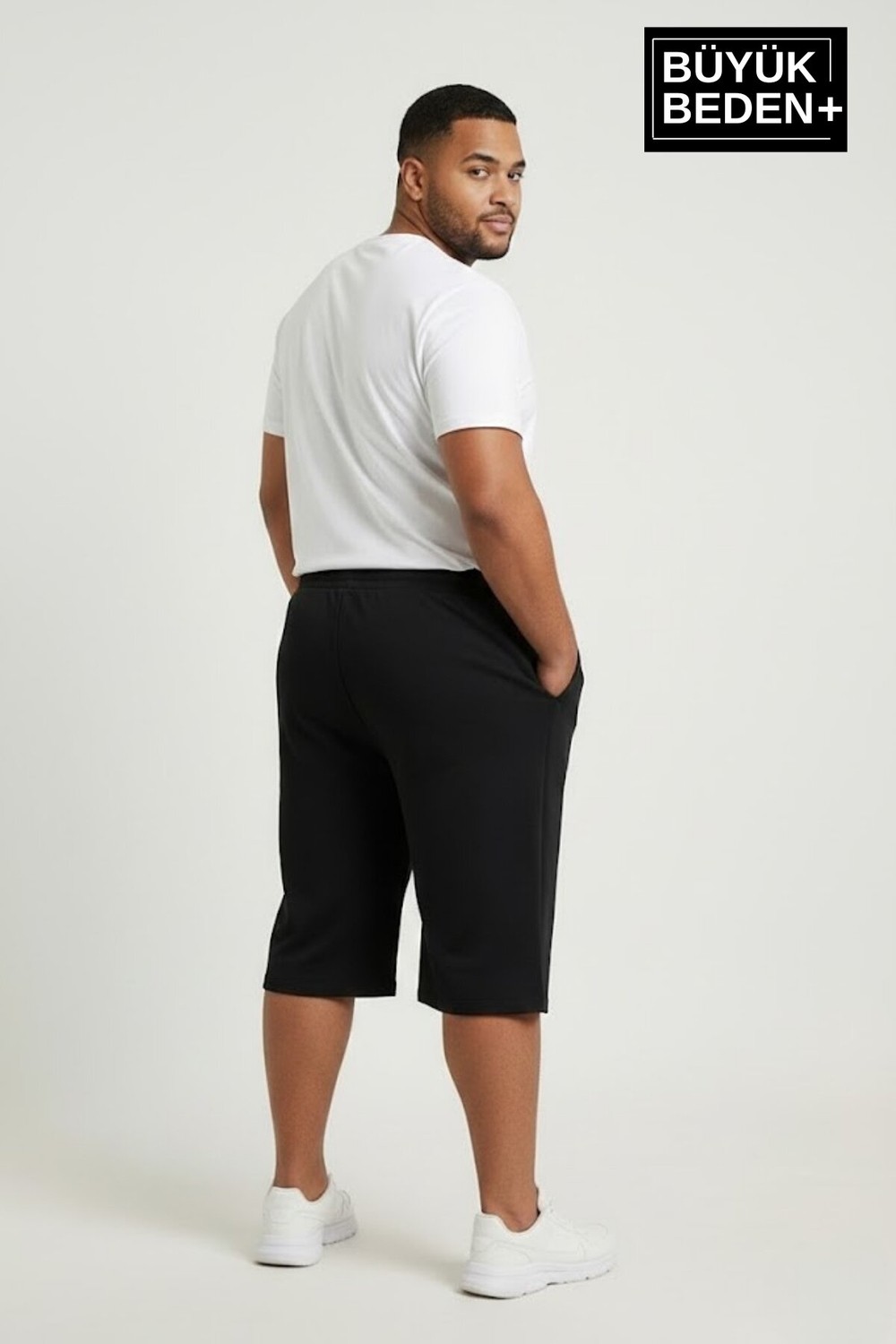 Superlife Büyük Beden Erkek Kapri Şort Brooklyn Baskılı Rahat Kalıp 3xl-6xl SPR26BSR591-02 görsel 5