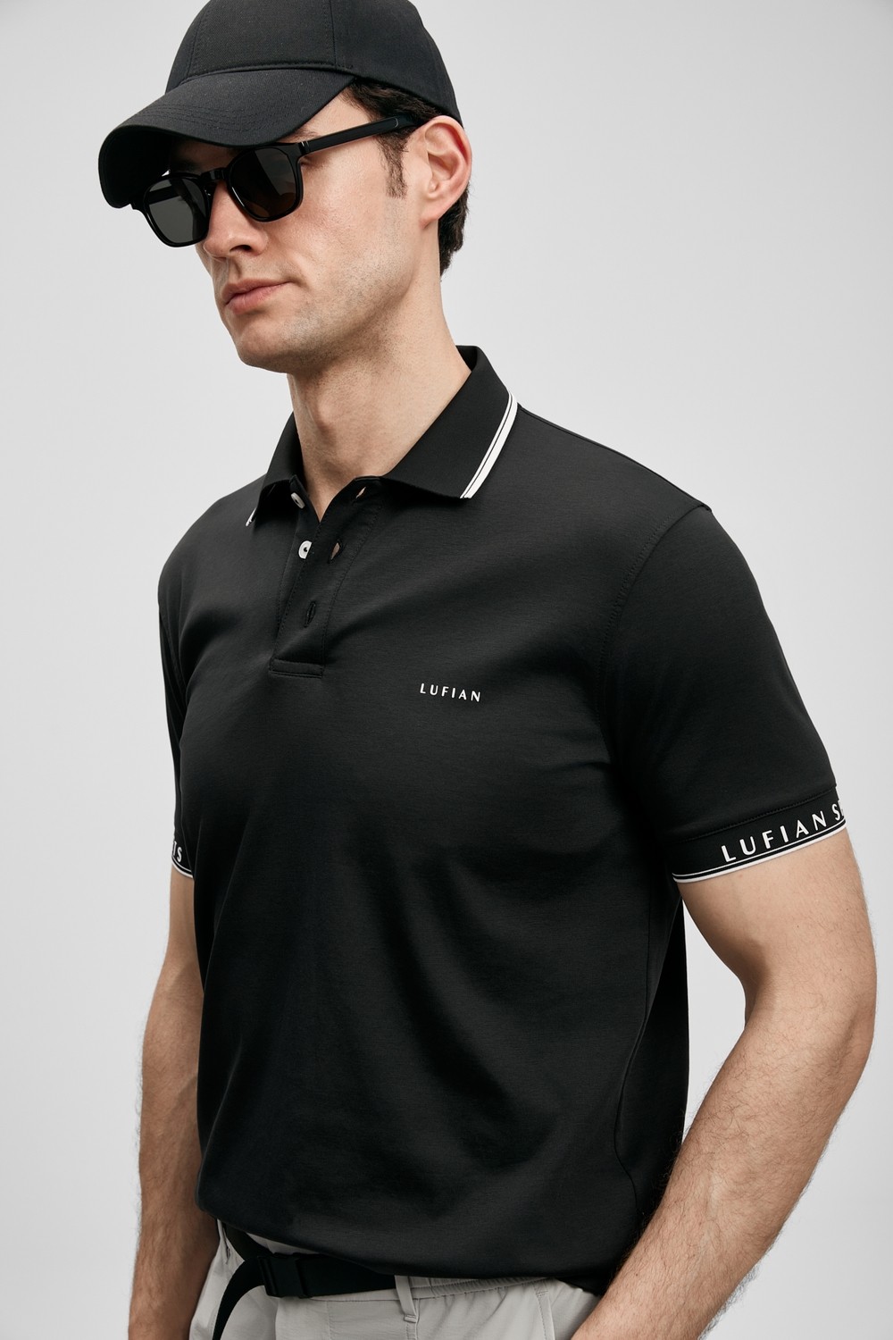 Lufian Hold Smart Erkek Polo Tişört Lacivert görsel 7