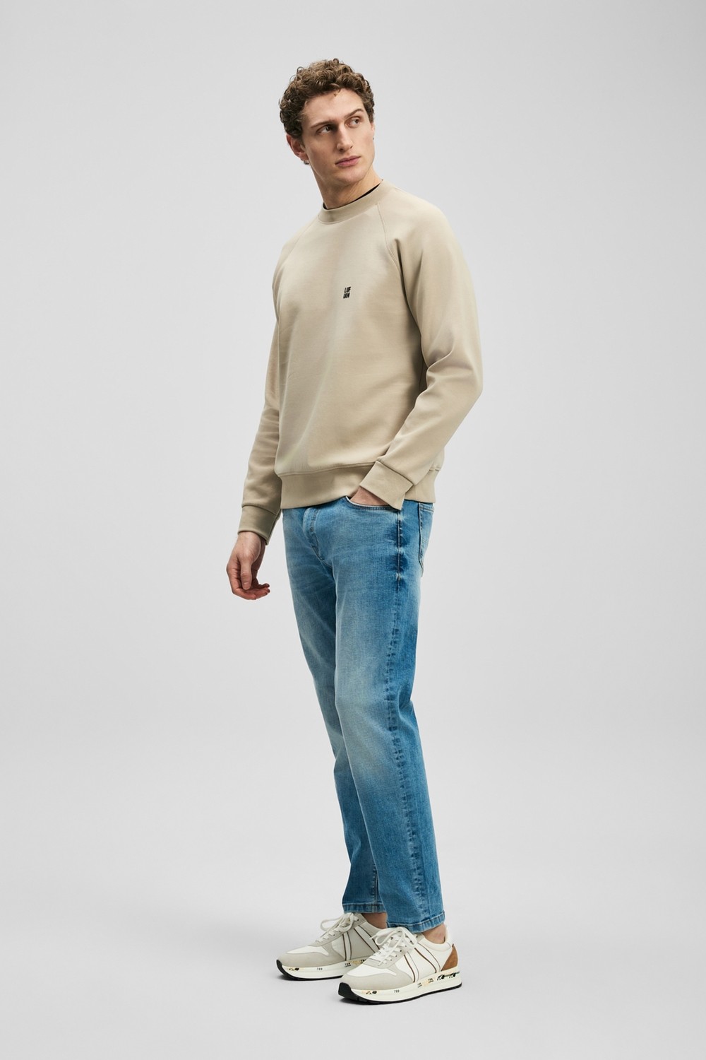 Lufian Derek Smart Jean Erkek Pantolon Slim Fit Açık Mavi görsel 4