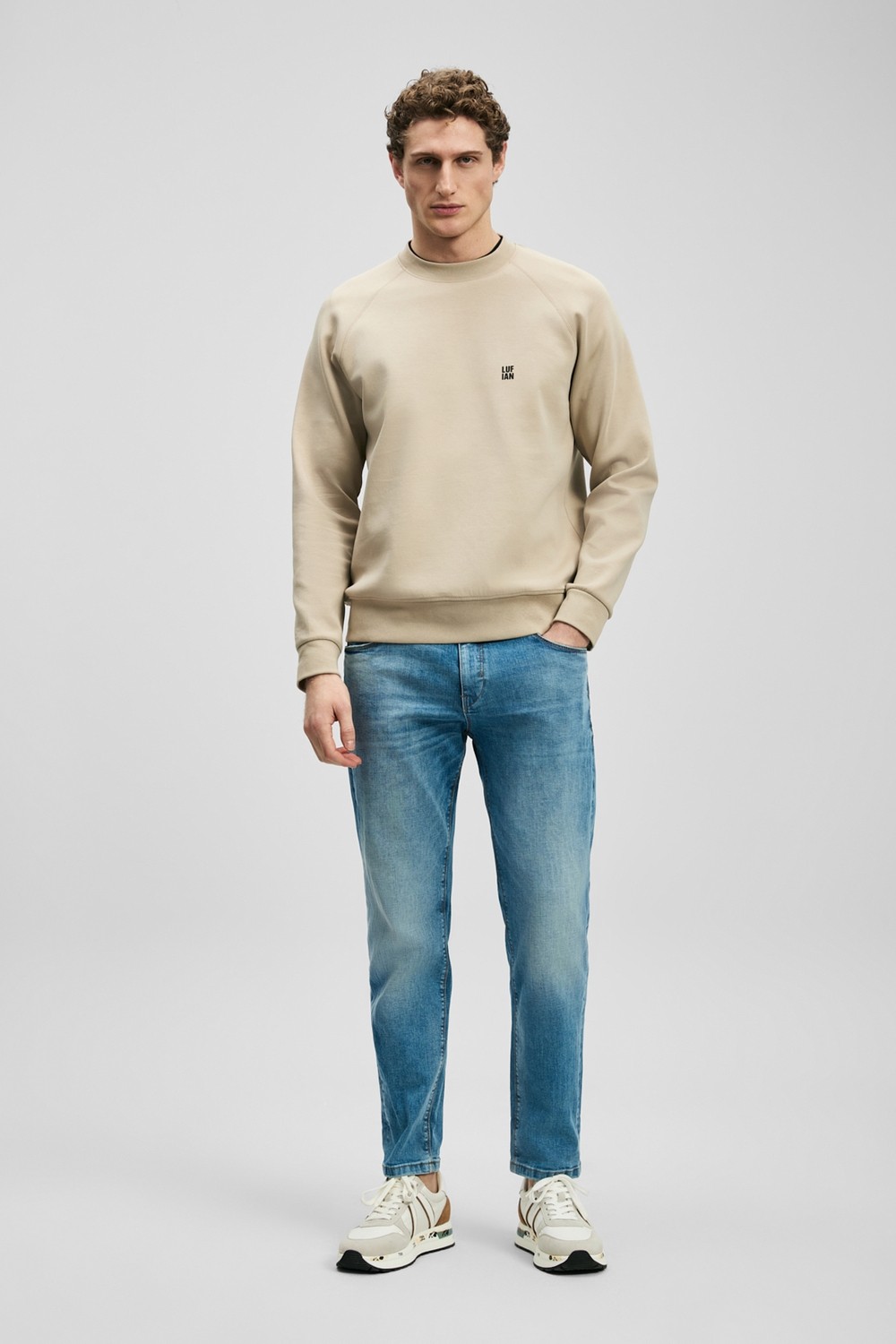 Lufian Derek Smart Jean Erkek Pantolon Slim Fit Açık Mavi görsel 5
