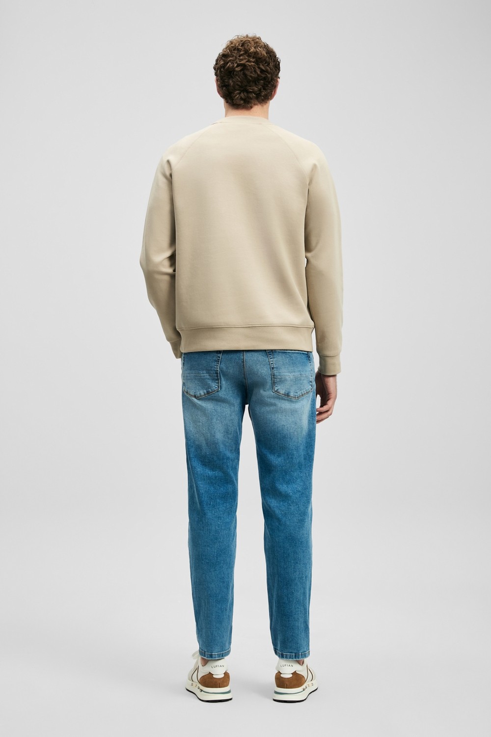 Lufian Derek Smart Jean Erkek Pantolon Slim Fit Açık Mavi görsel 6