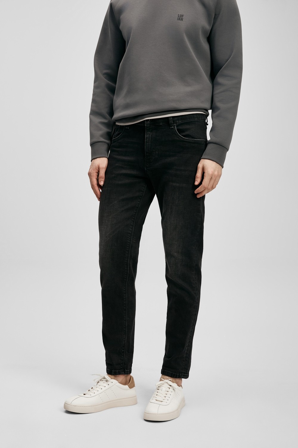 Lufian Wılıam Smart Jean Erkek Pantolon Slim Fit Antrasit görsel 2