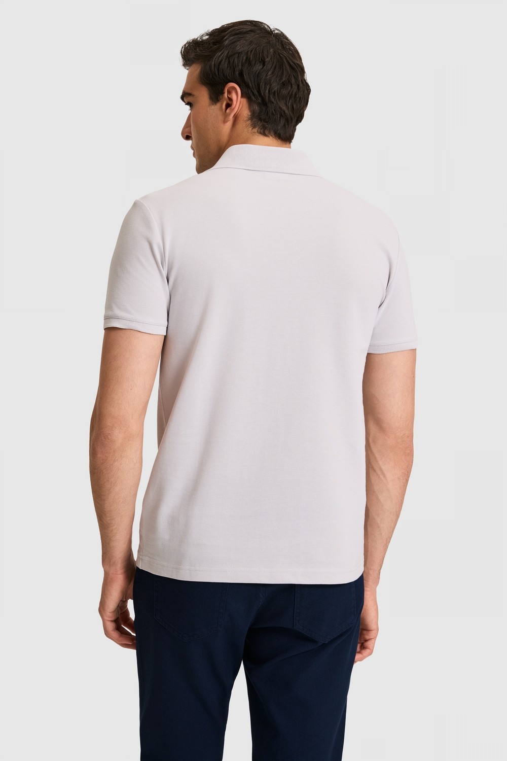 U.S. Polo Assn. Erkek Slim Fit Polo Yaka Yeşil Basic Tişört 50326920-VR235 görsel 5