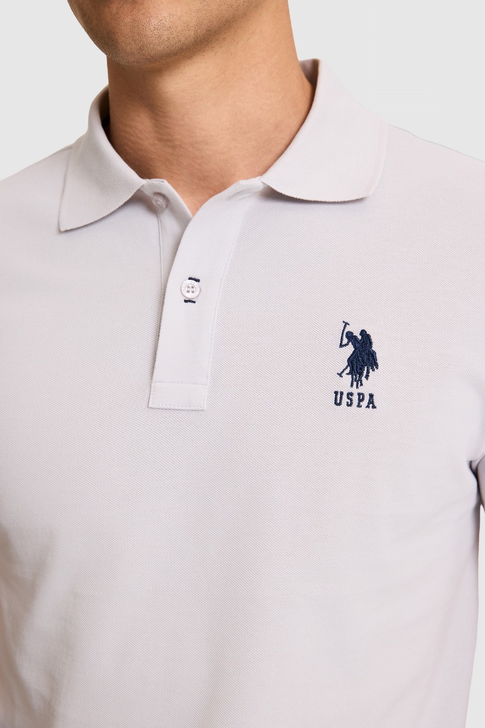 U.S. Polo Assn. Erkek Slim Fit Polo Yaka Yeşil Basic Tişört 50326920-VR235 görsel 6