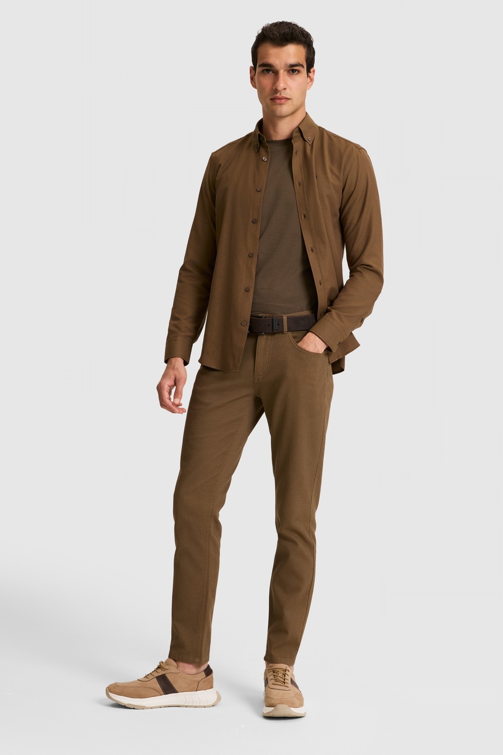 U.S. Polo Assn. Erkek Haki Kanvas Pantolon 50326183-VR027 görsel 4